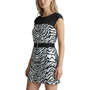 Express Belted Zebra Mini Dress NWT - S
